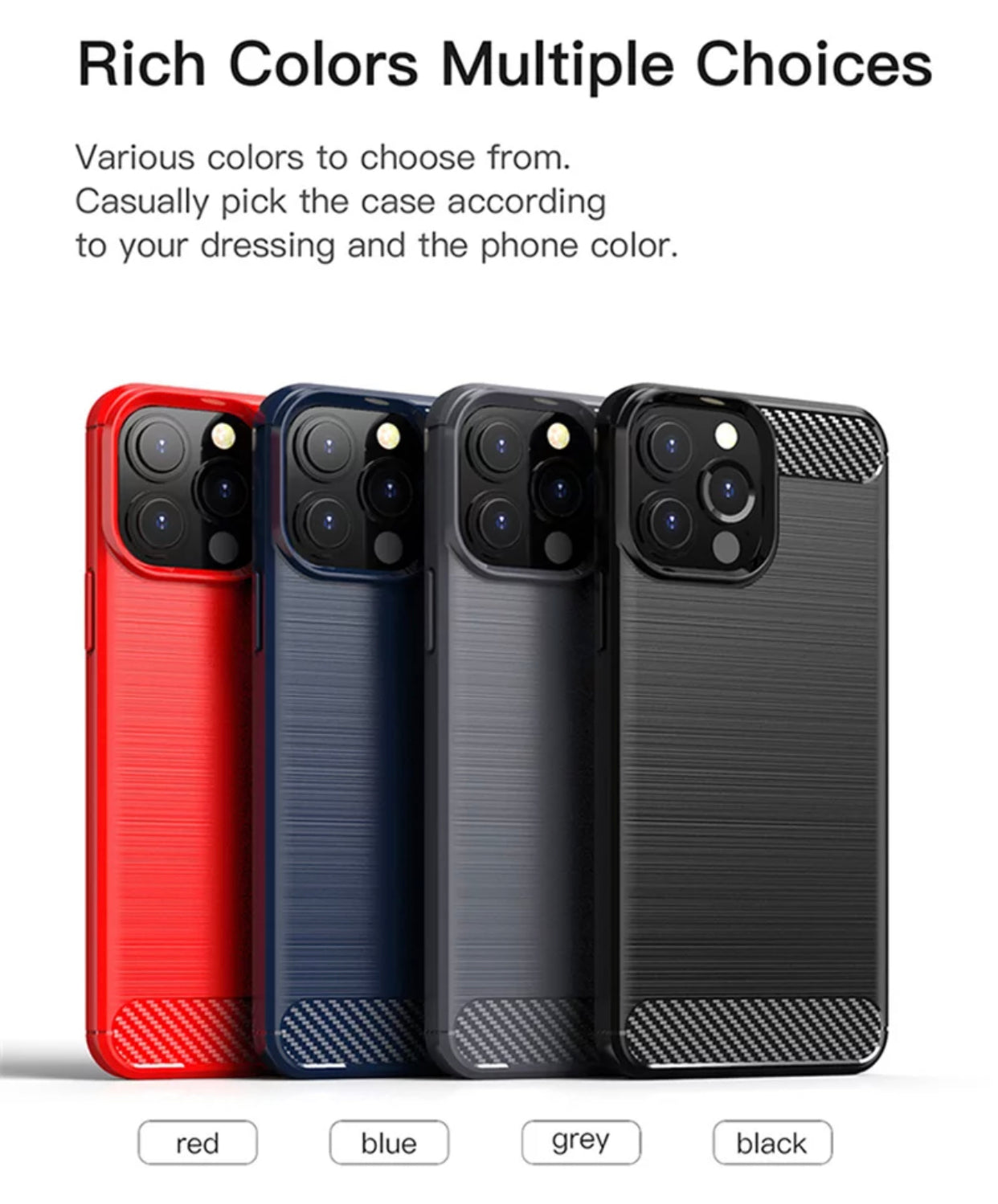 Simple Carbon Fiber Phone Case- for selected Apple iPhone models - Super Savings Technologies Co.,LTD Simple Carbon Fiber Phone Case- for selected Apple iPhone models - Super Savings Technologies Co.,LTD